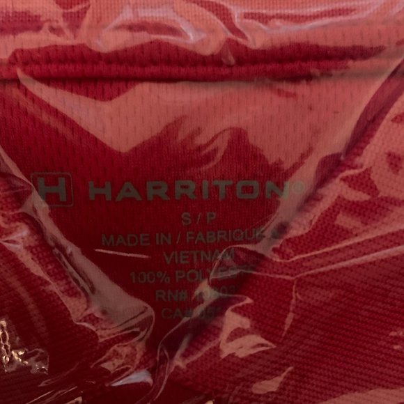 NWT HARRITON YOUTH DOUBLE MESH POLO RED SMALL - Picture 9 of 10
